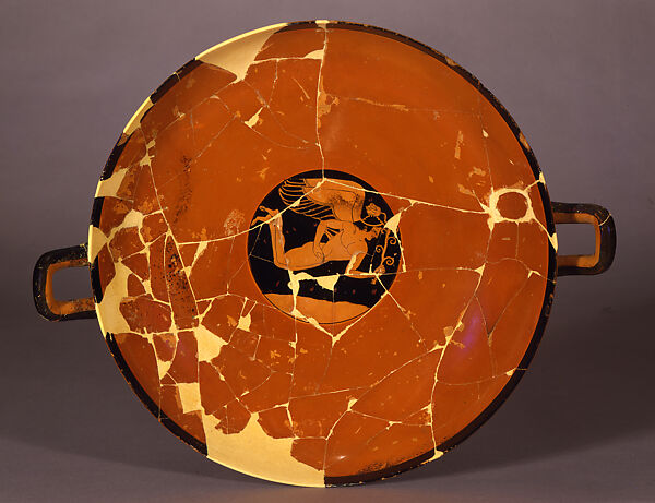 Terracotta kylix (drinking cup)