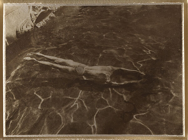 Underwater Swimmer, Esztergom, Hungary, André Kertész (American (born Hungary), Budapest 1894–1985 New York), Gelatin silver print 