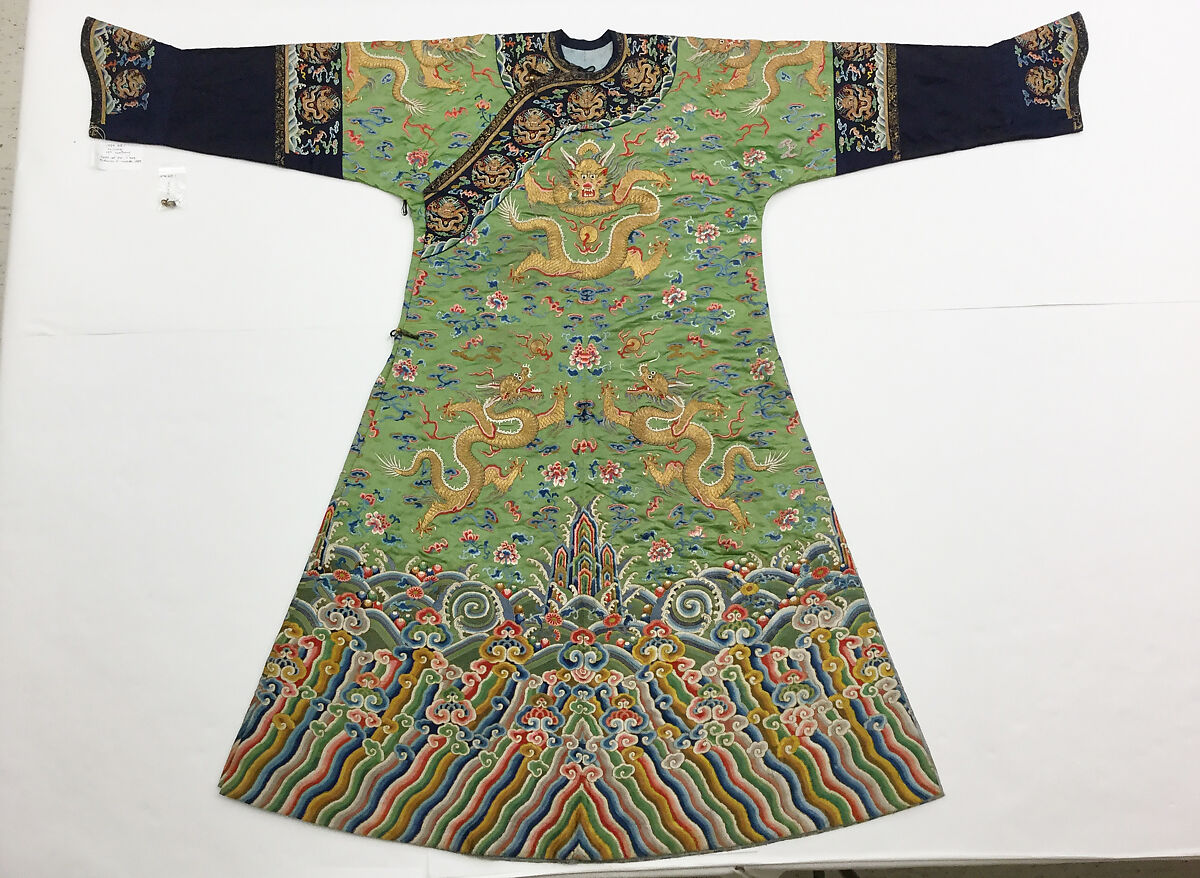 Robe, Silk, metallic thread, China