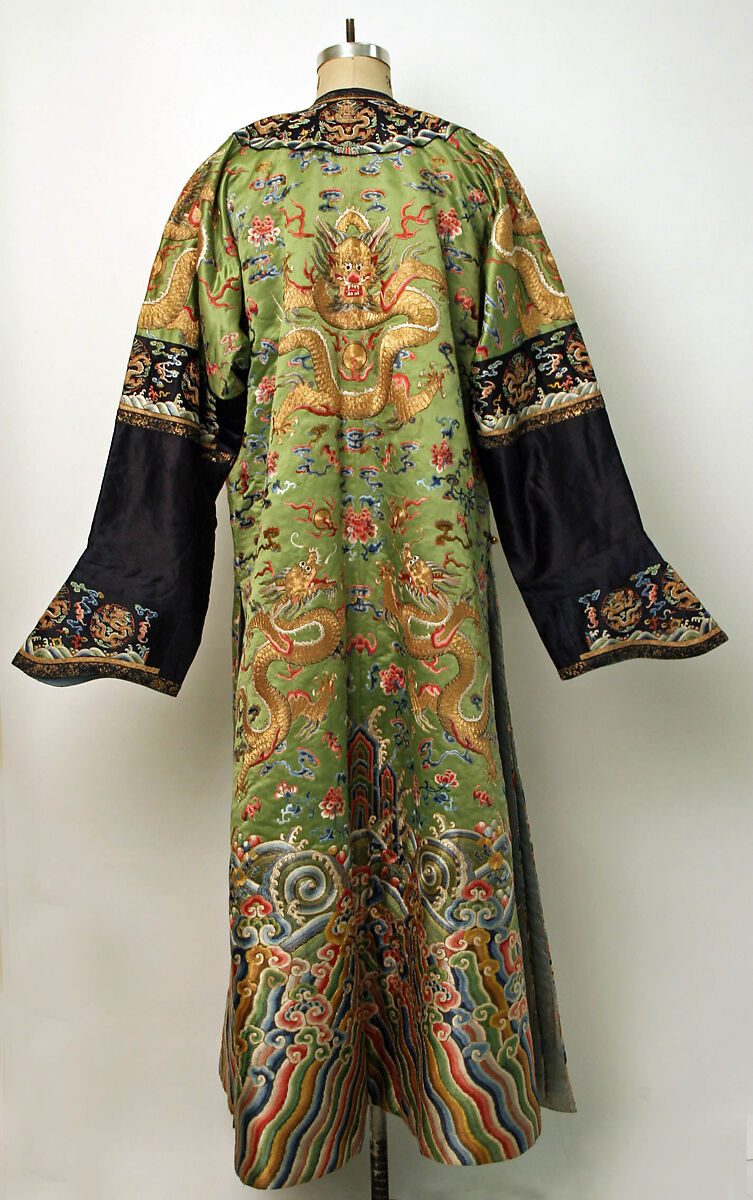 Robe, Silk, metallic thread, China