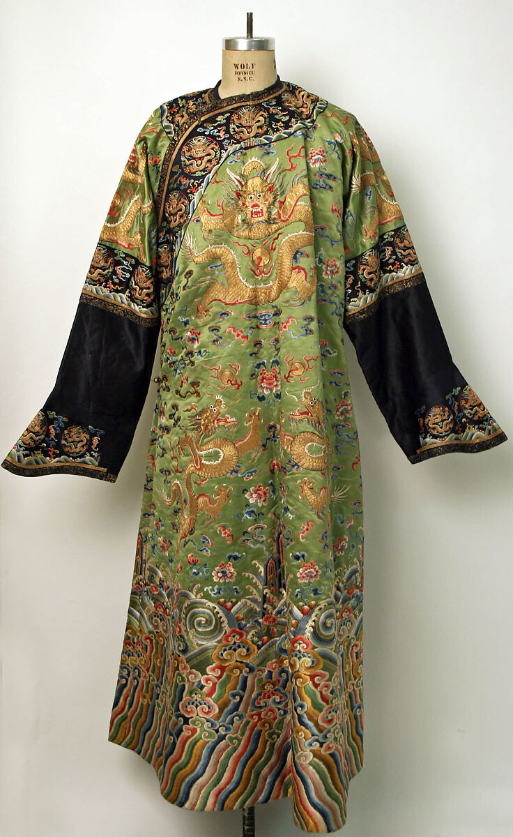 Robe, Silk, metallic thread, China 
