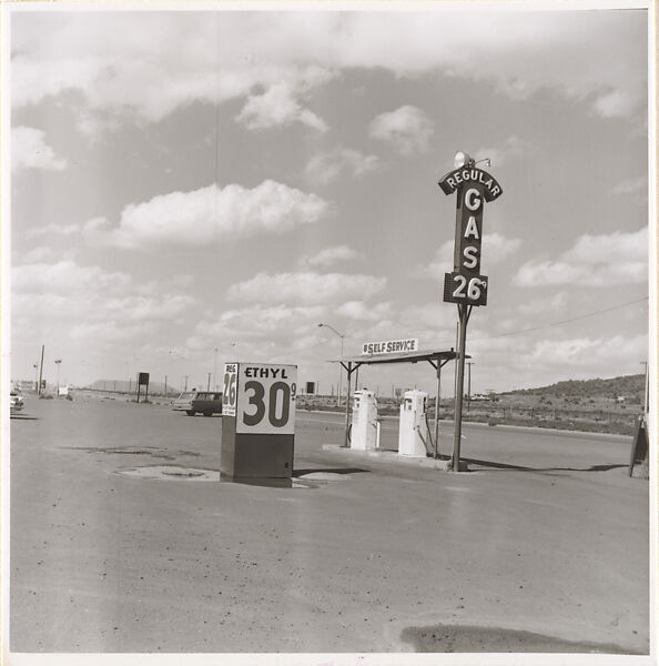 Self-Service—Milan, New Mexico, Edward Ruscha (American, born Omaha, Nebraska, 1937), Gelatin silver print 