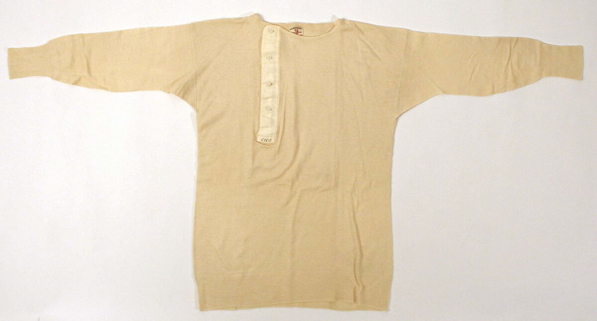 Undershirt, wool, cotton, American 