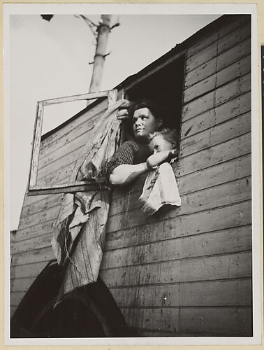 [Woman and Child in Window, Barcelona]