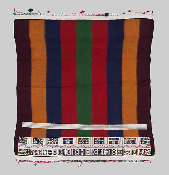 Woman's Cape, Wool, glass beads, brass bells, Ndebele peoples