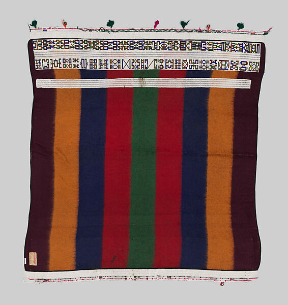 Woman's Cape, Wool, glass beads, brass bells, Ndebele peoples