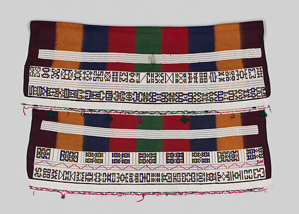 Woman's Cape, Wool, glass beads, brass bells, Ndebele peoples 