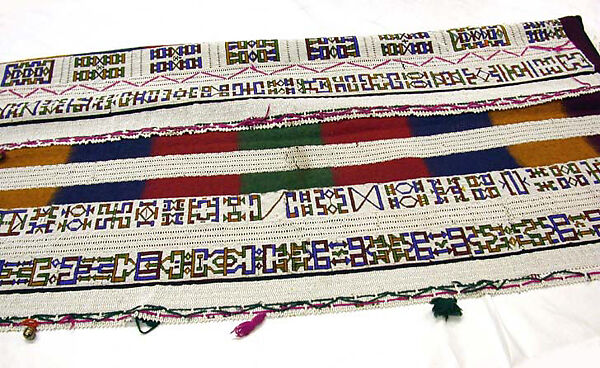 Woman's Cape, Wool, glass beads, brass bells, Ndebele peoples