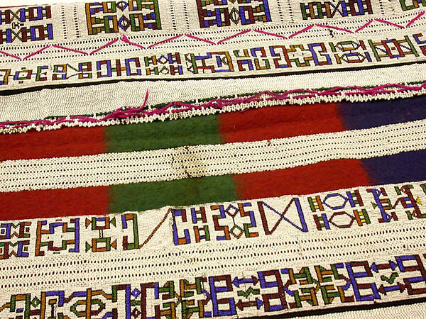 Woman's Cape, Wool, glass beads, brass bells, Ndebele peoples