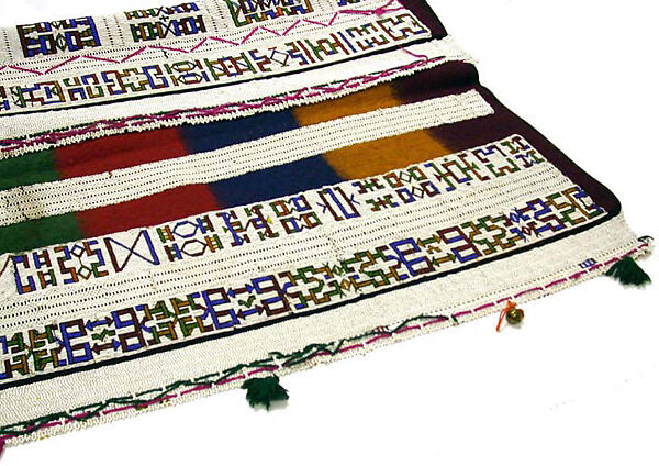 Woman's Cape, Wool, glass beads, brass bells, Ndebele peoples