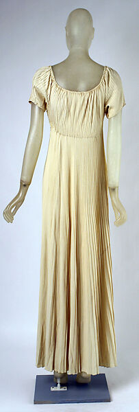 Evening dress, House of Vionnet (French, active 1912–14; 1918–39), silk, rayon, French
