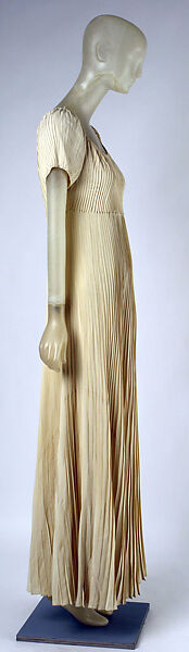 Evening dress, House of Vionnet (French, active 1912–14; 1918–39), silk, rayon, French