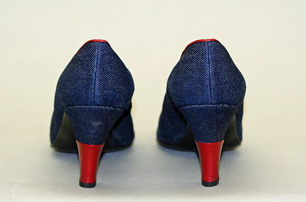 Pumps, House of Chanel (French, founded 1910), cotton, leather, French