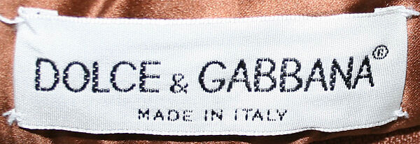 Evening ensemble, Dolce &amp; Gabbana (Italian, founded 1985), silk, synthetic fiber, Italian