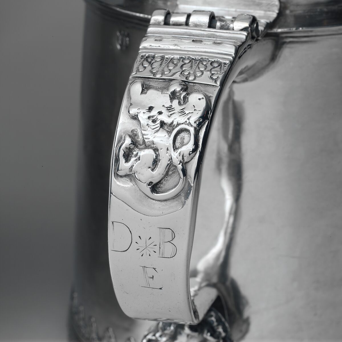 Tankard, Jacob Boelen (ca. 1657–1729), Silver, American