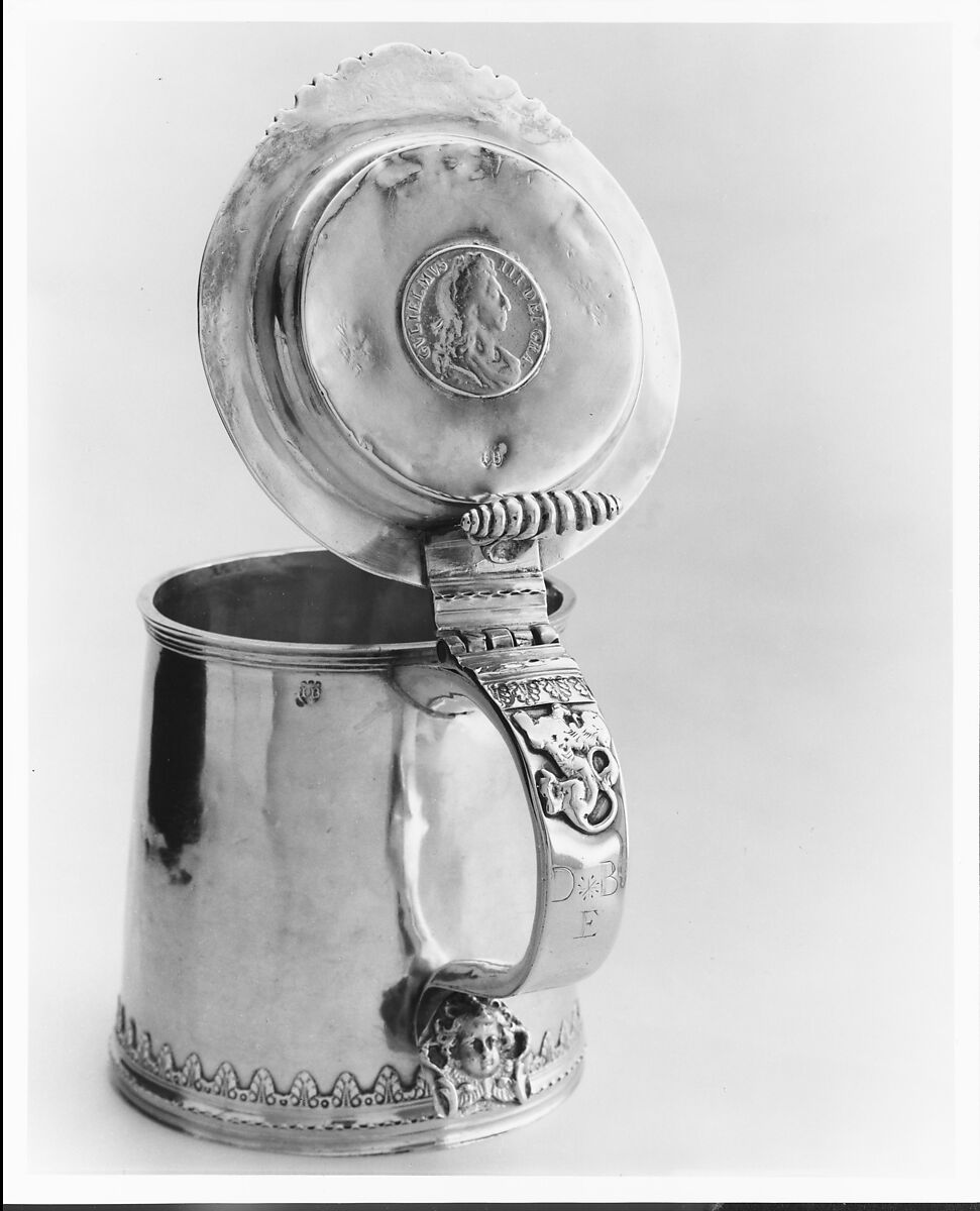 Tankard, Jacob Boelen (ca. 1657–1729), Silver, American