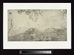 Baoshi Hill in the Ancient Style, No. 1, Yan Shanchun (Chinese, born 1957), Album of sixteen copperplate etchings, China