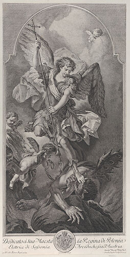 The Archangel Michael defeats Satan