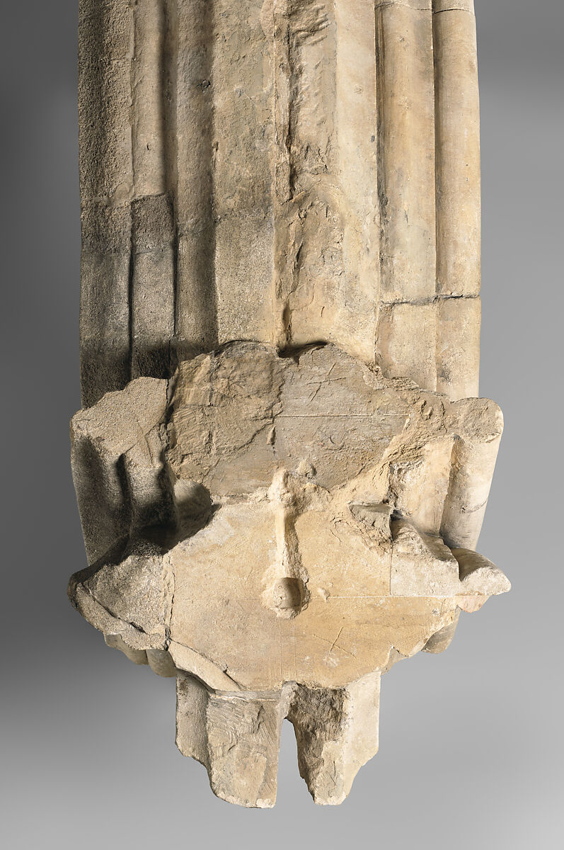 Tracery Arcade from the Great South Window of Canterbury Cathedral, Design perhaps by Master Mason Stephen Lote (d. 1417) and/or, Caen stone, British