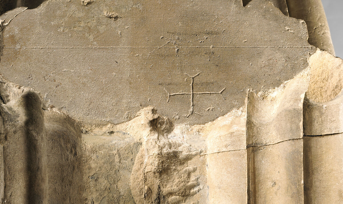 Tracery Arcade from the Great South Window of Canterbury Cathedral, Design perhaps by Master Mason Stephen Lote (d. 1417) and/or, Caen stone, British