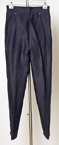 Trousers, Workers For Freedom (British, founded 1985), linen, British