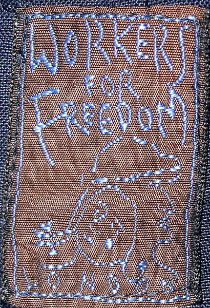 Trousers, Workers For Freedom (British, founded 1985), linen, British