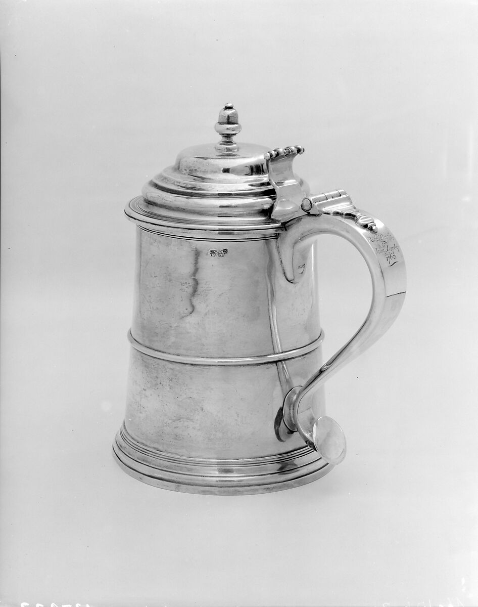Tankard, Benjamin Burt (American, Boston, Massachusetts 1729–1805 Boston, Massachusetts), Silver, American