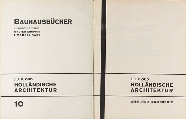 Holländische Architektur, Jacobus Johannes Pieter Oud (Dutch, Purmerend 1890–1963 Wassenaar)