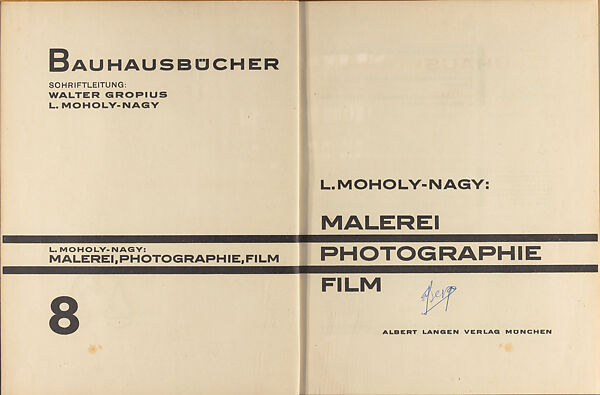 Malerei, Photographie, Film, László Moholy-Nagy (American (born Hungary), Borsod 1895–1946 Chicago, Illinois)