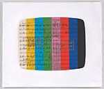 V-Idea, a priori, Nam June Paik (American (born Korea), Seoul 1932–2006 Miami, Florida), Etching and aquatint