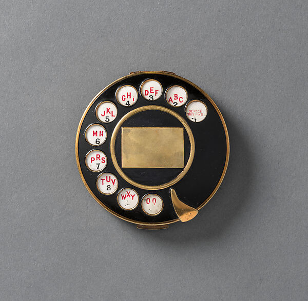 Compact, Schiaparelli (French, founded 1927), metal, enamel, French 