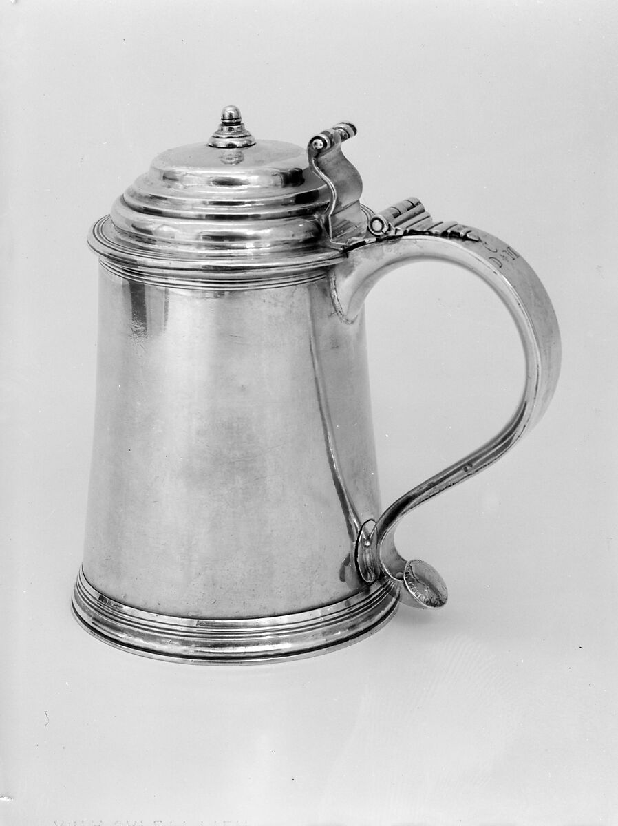 Tankard, Jonathan Clarke (1705–1770), Silver, American