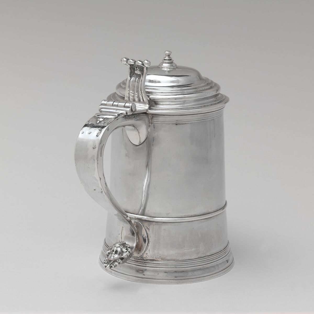 Tankard, John Coney (1655/56–1722), Silver, American 