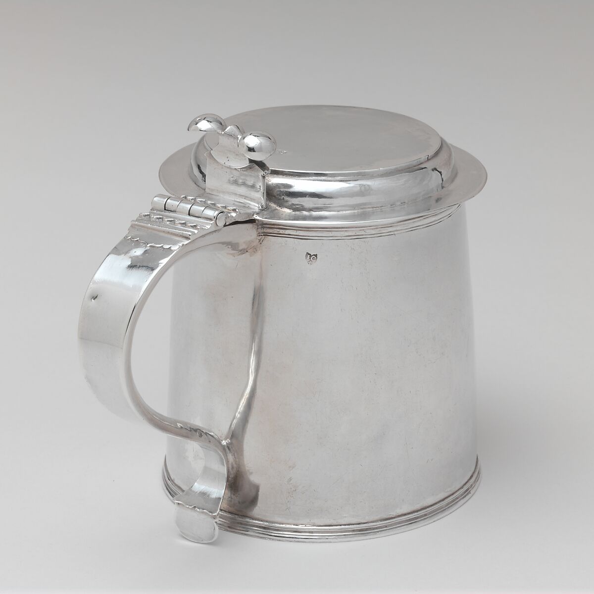 Tankard, John Coney (1655/56–1722), Silver, American 