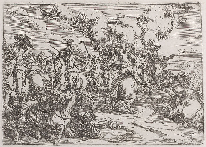 Plate 6: the combat