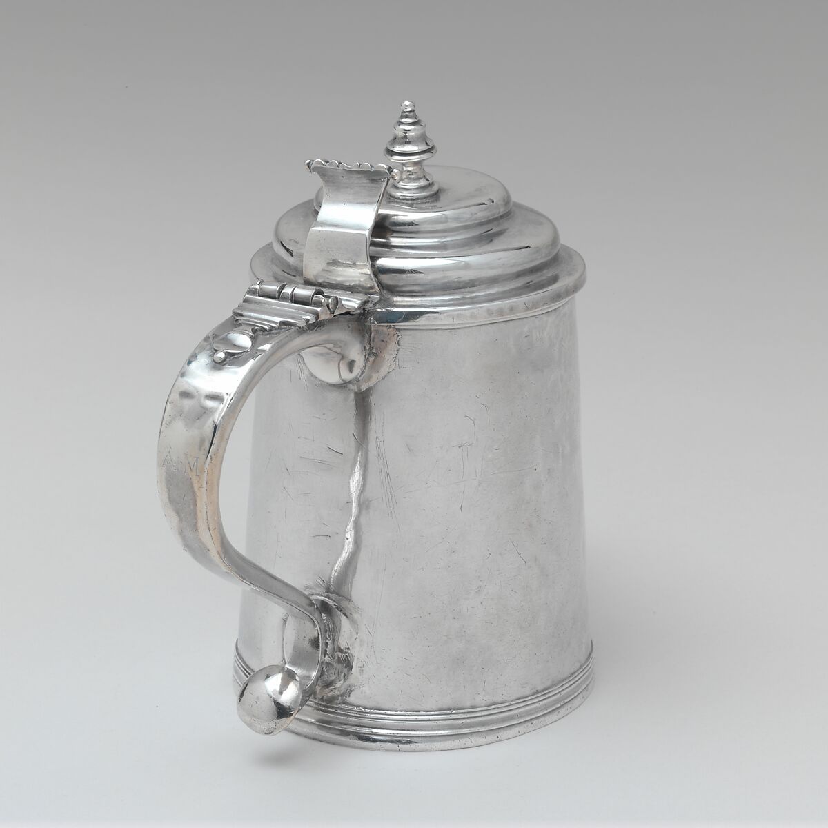 Tankard, William Cowell Sr. (1682/83–1736), Silver, American 