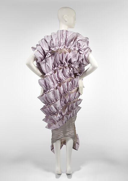 Dress, Viktor &amp; Rolf (Dutch, founded 1993), (a) silk, mesh, organza; (b) metal, Dutch