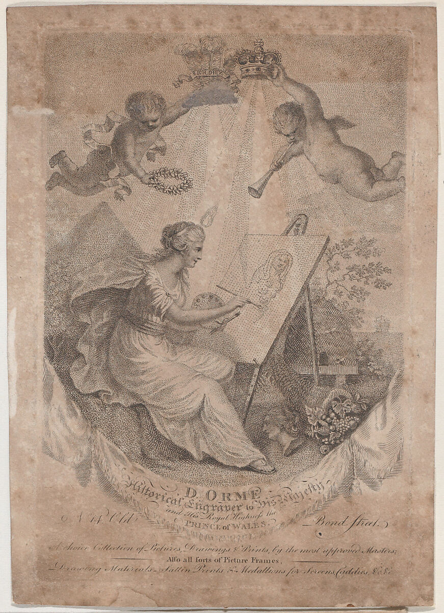 Trade Card for Dorme, Engraver, Anonymous, British, 19th century, Engraving 