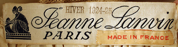 Robe de Style, House of Lanvin (French, founded 1889), silk, French