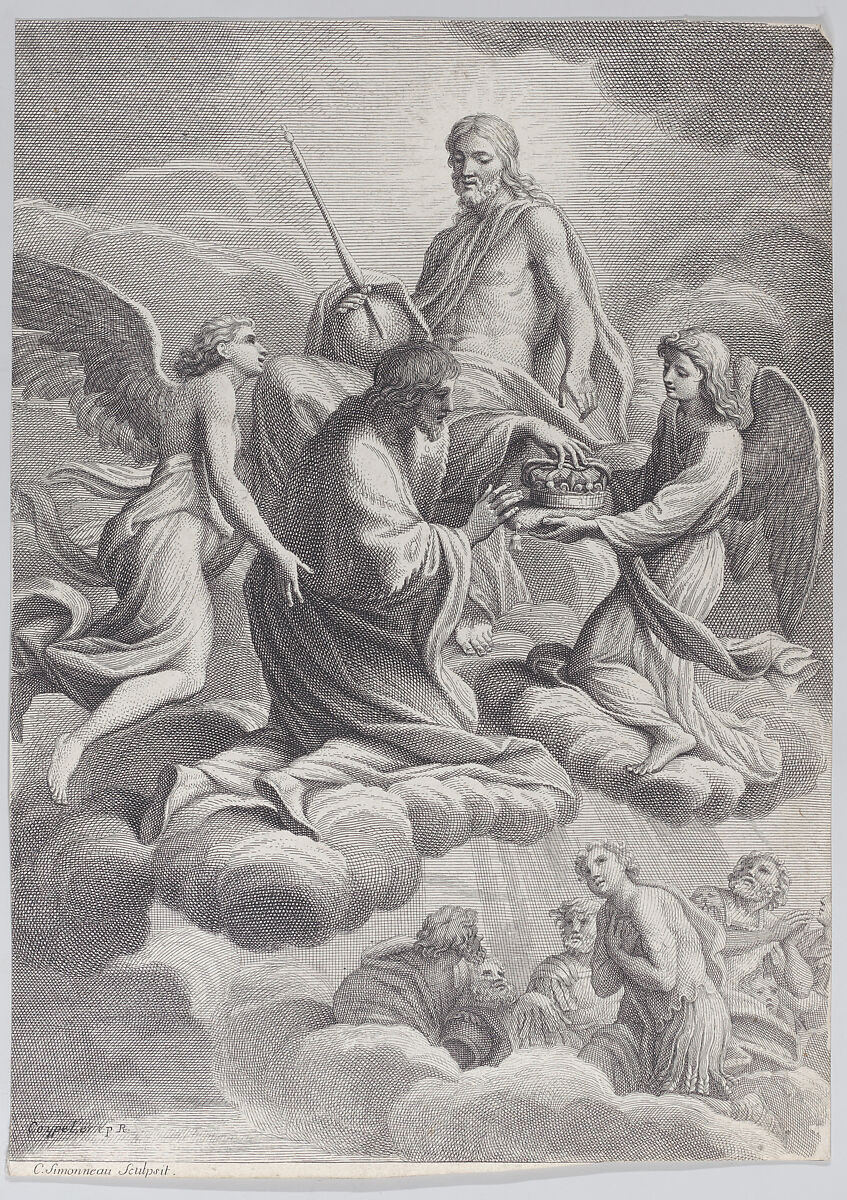 Charles Simonneau | Saint Louis of France received into heaven by ...