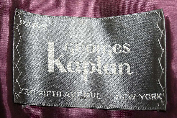 Coat, Georges Kaplan (American, founded Paris, France 1923–1972 New York), fur, French