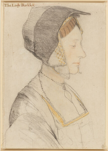 Elizabeth Dauncey, Hans Holbein the Younger  German, Black and colored chalk on paper