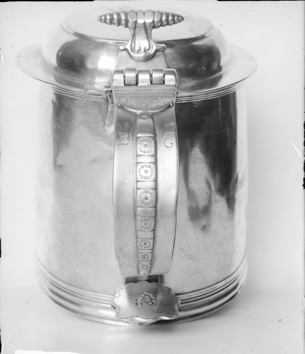 Tankard, George Fielding (active ca. 1731–65), Silver, American