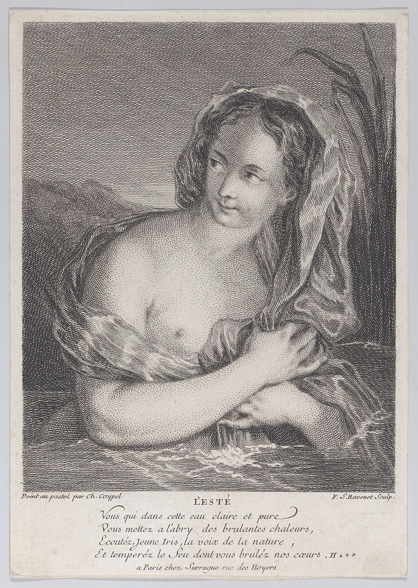 Summer (L'Esté), Simon Francis Ravenet, the elder (French, Paris 1706–1774 London), Etching and engraving 