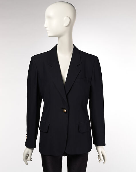 Jacket, Moschino Couture (Italian, founded 1983), acetate, nylon, metal, Italian