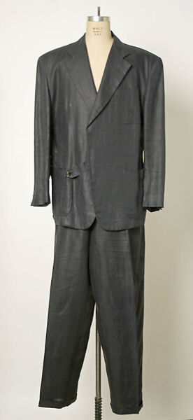 Suit, Comme des Garçons (Japanese, founded 1969), linen, French 