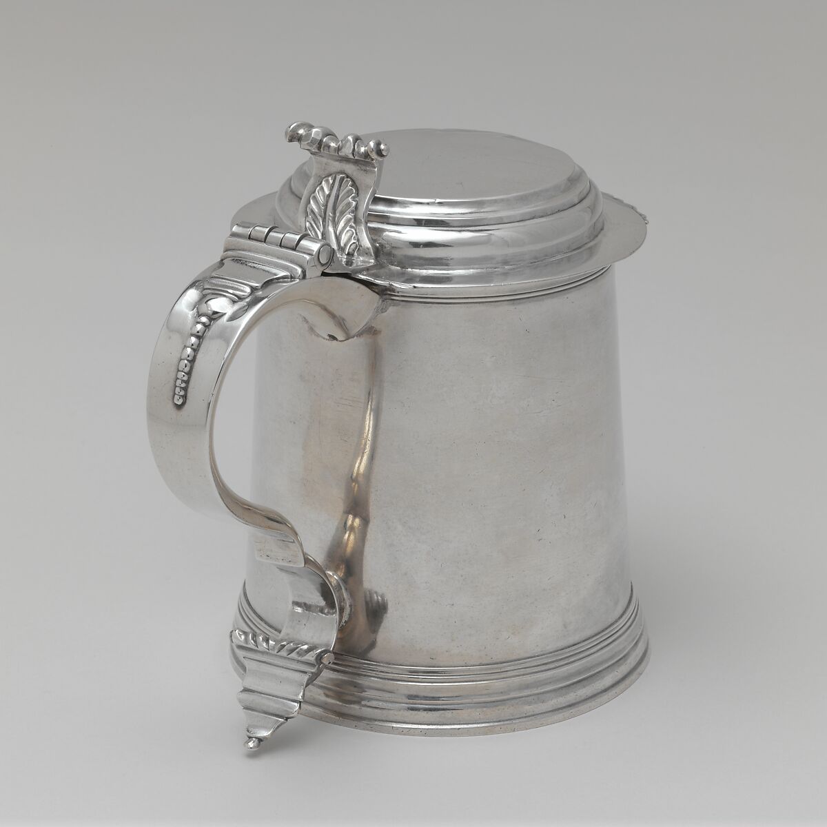 Tankard, Daniel Christian Fueter (1720–1785), Silver, American 