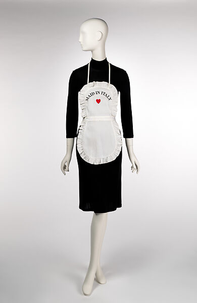 Dress, House of Moschino (Italian, founded 1983), synthetic fiber, cotton, Italian 