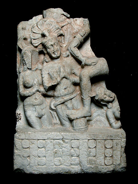 Scene from the Mandhata-avadana, Limestone, India, probably Guntur-Krishna districts, Andhra Pradesh