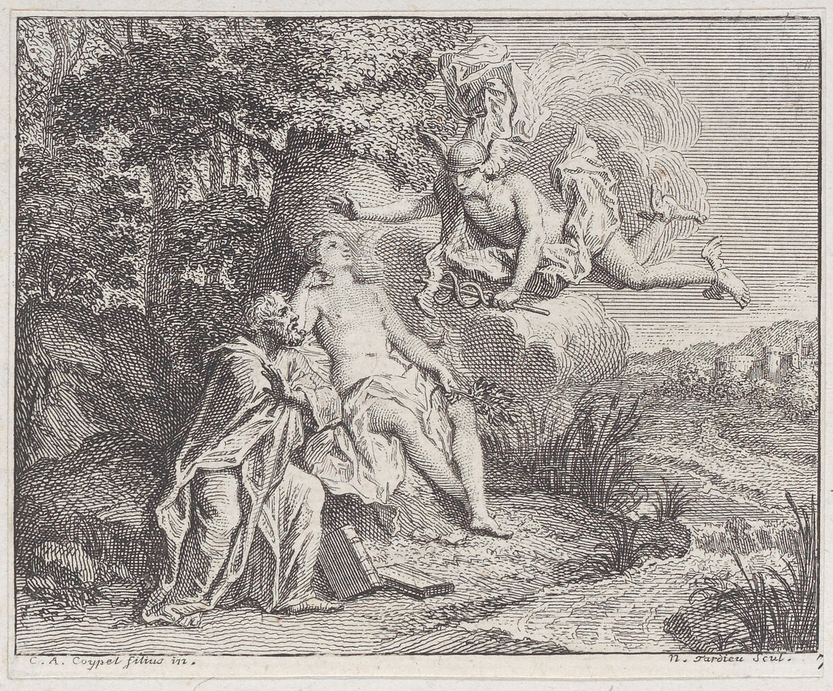 Book 4, Fable 16: The Peace (La Paix), from "Fables Nouvelles", Nicolas Henry Tardieu (French, Paris 1674–1749 Paris), Etching and engraving 